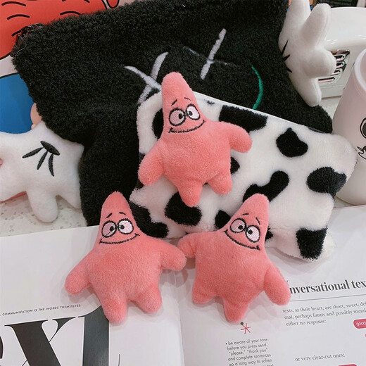 EKUSTYEE Cute Cartoon Three-dimensional Doll Plush Brooch Clothes Bag Accessories Soft Cute Creative Pin Female Pa Pa Bear Colorful Sun Flower