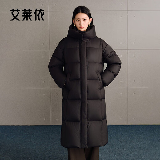 Ai Lai Chen Turin's same style down jacket women's soft waxy puff long thickened warm removable hooded winter coat