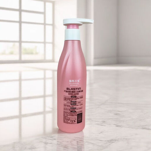 ELASTIN Elastin Curl Moisturizing Styling Gel Cream for Women with Fragrance Perm Curly Hair Repair Frizz and Fluffy Pink Bottle