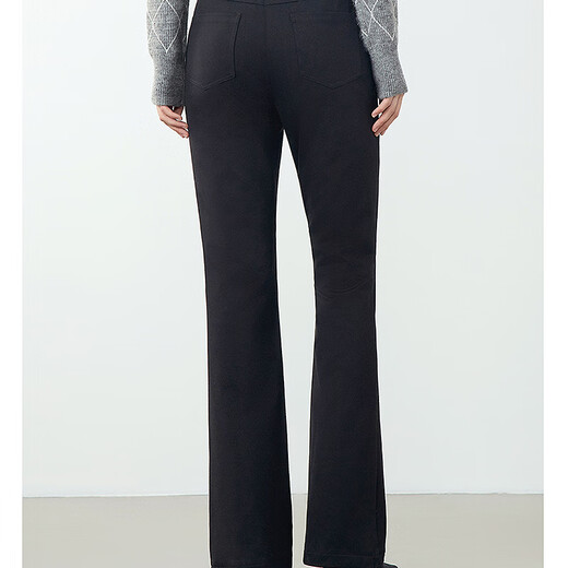 Langzi Holdobagi white goose down design plus velvet warm pants for women winter new down pants black 2 S