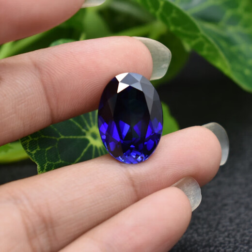 Everlasting leaf quality tanzanite 5A sapphire oval ring face gemstone egg-shaped blue main stone tanzanite blue 3x5mm sapphire (0.4 carat)