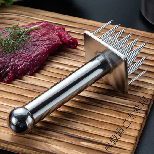 润华年不锈钢钉猪皮猪肉锤扣肉针肉插松肉器烧肉插牛筋叉钢钉塑料插肉叉 大排叉(红)