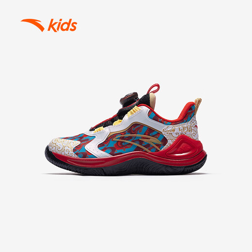 ANTA children's sports shoes for boys 26 spring wear-resistant practical knob tornado LIGHT basketball shoes A12619905