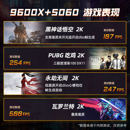 Gigabyte 5060Ti 16G large video memory/RX9060XT triple fan 7650GRE+AMD Ryzen 5 9600X e-sports game live broadcast design sea view room DIY desktop computer host four R5 9600X丨RTX5060