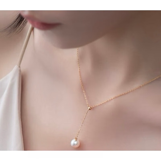 Priggs Old Phoenix Plated 18 Gold Pearl Necklace 2025 New Tassel Single Pendant Light Luxury Multiple Clavicle Chain