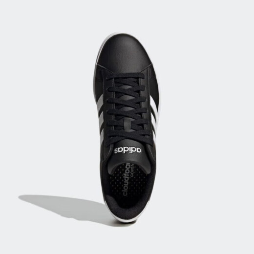 阿迪达斯 （adidas）休闲鞋男鞋女鞋夏季新款运动鞋GRAND COURT 2.0时尚百搭低帮板鞋 GW9196黑色 40.5