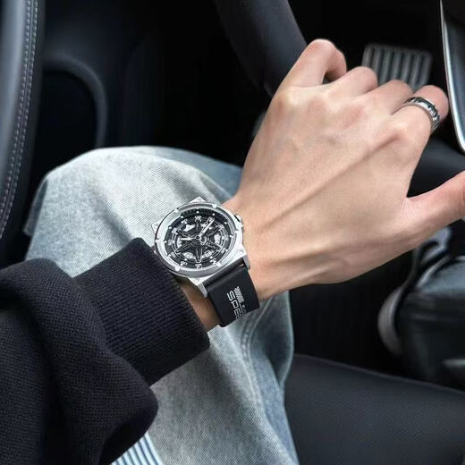 Peak Black Warrior Watch Men's Series Quartz Watch Genuine Men's Sports Brand Student Waterproof Trend Star Track Silver