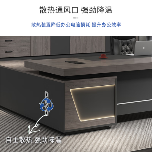 Senyu Office Furniture Desk Boss Desk Simple Office Furniture Modern Executive Desk Manager Desk President Desk Supervisor Desk Staff Desk 1.6 meters without side cabinet (to downstairs)