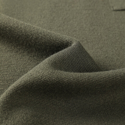 YOUNGOR wool sweater for men, wool blended, machine washable, easy to care for, not easy to pill or deform, 2025 shopping mall same style, dark green YYQW635281PYA L 105cm (recommended 145-165Jin Jin is equal to 0.5kg)