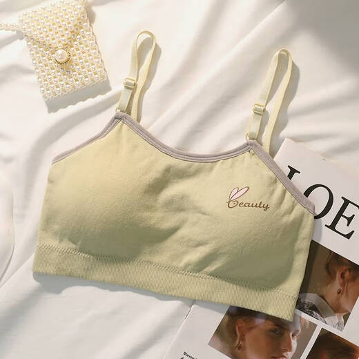 Clolv kiss丨Development period underwear for women with small breasts, push-up, shock-proof, small breast straps, beautiful back, pink + white, 2 pieces, S suitable for 50-70Jin Jin is equal to 0.5kg