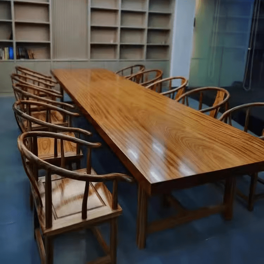 Solid wood large board, walnut wood, solid wood log table, whole board desk, complete set of rectangular tea table, desk. For more materials, please contact customer service