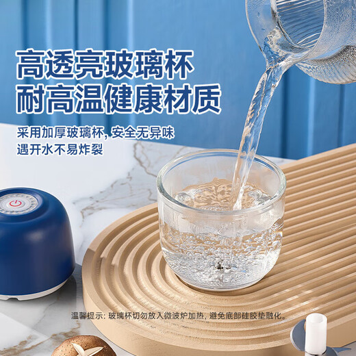 WCZ German garlic artifact garlic press garlic mincer meat grinder garlic mincer electric garlic beater garlic mince 2025 new glass stainless steel six-blade knife powerful electric pounding/mincing garlic artifact