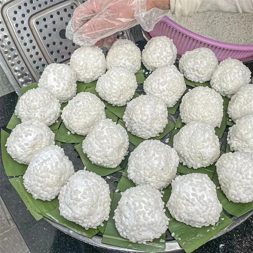Classic handmade glutinous rice dumplings, bean paste dumplings, sesame dumplings, steamed specialty cakes 500g/b, handmade by master chefs, 4 bags in total, 40 pieces in total, sesame seeds*2+red beans*2