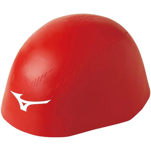 Mizuno (MIZUNO) men's and women's swimming caps low resistance design 3D three-dimensional shape ear-covering design Red FF