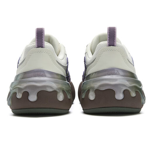 FILA autumn and winter CACTI cactus fashion personality trend classic retro modern casual daily versatile comfortable thick bottom white purple 35.5