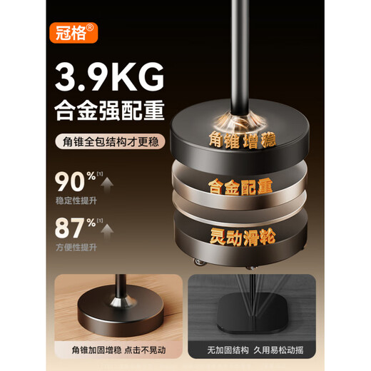 Crowne omnidirectional pulley Crowne mobile phone holder 2025 new wheeled floor-standing overhead shooting special video stand multi-functional ipad support stand lazy bed lying clamp 1.7 meters double arms mobile phone special