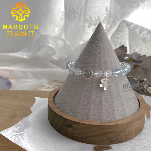 MARDOTG Aquamarine Bracelet Moonstone 925 Silver Crystal Bracelet as a Gift for Girlfriend 6