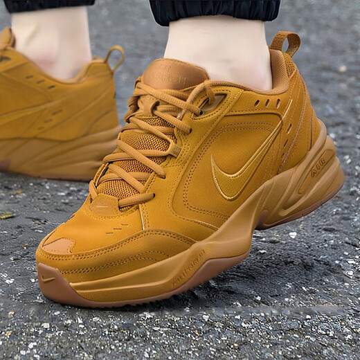 NIKE Men's Shoes Retro Dad Shoes 2026 New Spring Warmth Increased Casual Shoes Air Cushion Cushioning Wear-Resistant Training Shoes Wheat Brown-700 Thickened and Warm 43 Shoe Inner Length 27.5cm