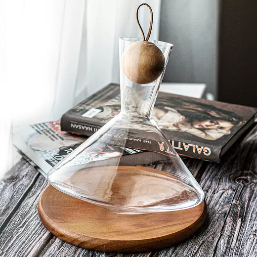 Yusenyi Red Wine Decanter Fast Crystal Glass Home Luxury Creative European Tumbler Wine Divider Colorful Style Decanter - 6 Burgundy Red Wine Glasses 6ml