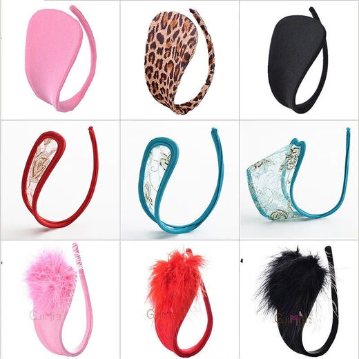 KNFN Sexy Panties Invisible C-Line Pants Revealing Buttocks T-Pants Lace Transparent Couple Panties Seamless One Size 6. Men's Rose Red