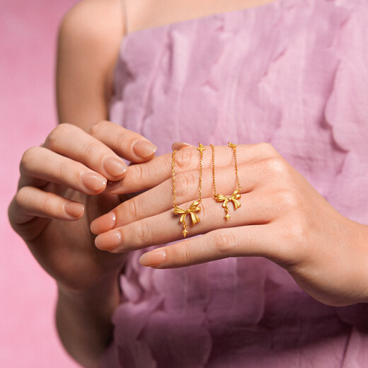 Saturday Fortune Gold Necklace Actress Dream Girl Heart Pendant Birthday Gift Price A0611998 Approximately 3.64g 40+5cm