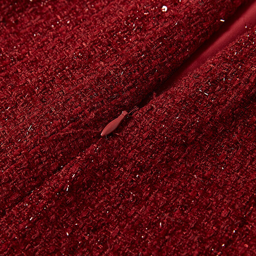 Xiangying Zhang Yuxi's same red small fragrance suit for women 2026 spring new skirt Qianjin style New Year's shirt jacket + vest + skirt suit M