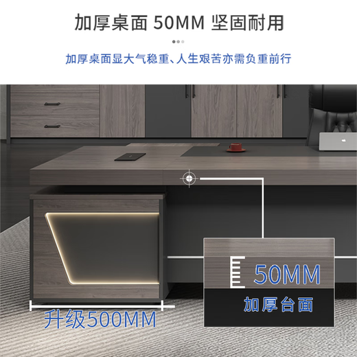 Senyu Office Furniture Desk Boss Desk Simple Office Furniture Modern Executive Desk Manager Desk President Desk Supervisor Desk Staff Desk 1.6 meters without side cabinet (to downstairs)