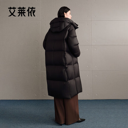 Ai Lai Chen Turin's same style down jacket women's soft waxy puff long thickened warm removable hooded winter coat