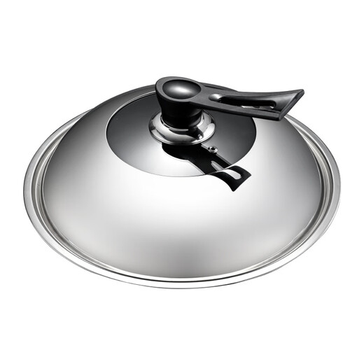 Su Zi household stainless steel pot lid wok lid wok lid 32cm 34cm universal transparent pot lid glass lid 28CM round
