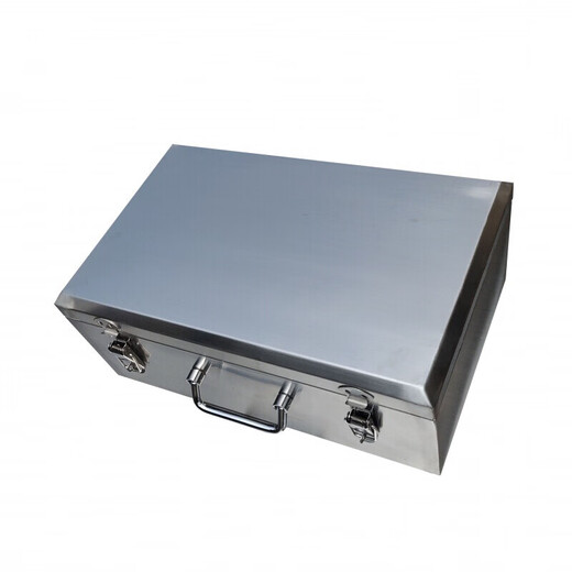 Qiaobolai stainless steel tool box 304 thickened type with wheels large portable hardware tool box storage box repair 201 201-length 400 width 240 height 130