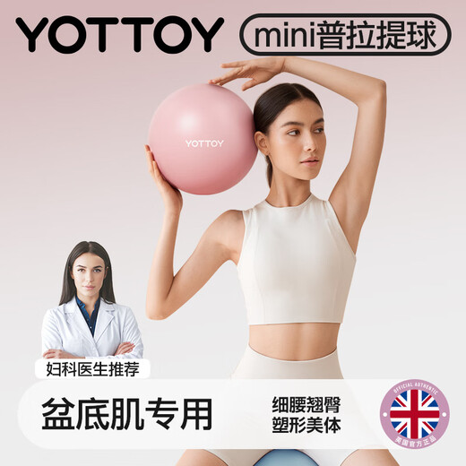 Yottoy Pilates Pelvic Floor Muscle Training Yoga Ball Adult Postpartum Mini Fitness Core Number Sea Sky Blue-20cm More Yoga Ball Sizes