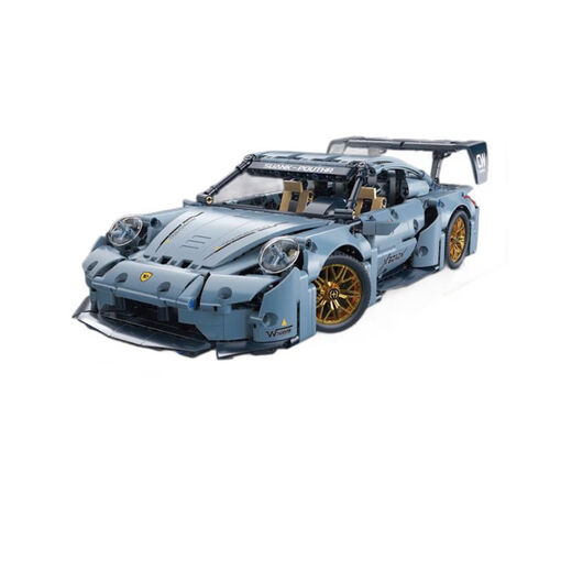 Shantou Lincun compatible remote control toy building block car assembly supercar children's 114 car racing model small particles 66637 static