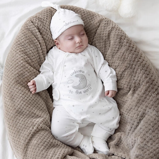 Koala Nose, Newborn Moon, Welcome to the New World, Newborn Baby Clothes, Pure Cotton Baby One-piece Harness