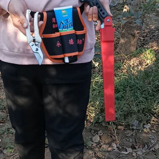 Laiji Fruit Tree Pruning Garden Tool Bag Multifunctional Canvas Bag Tool Bag Gardening Portable Branch Pruning Tool Bag Crossbody Two-Pocket Tool Bag 1