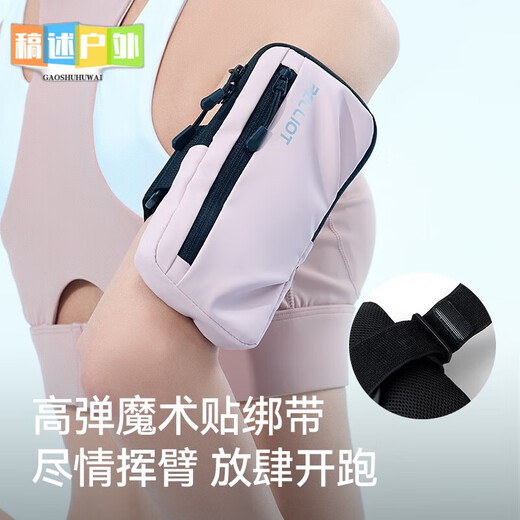 TLXT Japan imported quality sports mobile phone bag arm bag outdoor mobile phone arm set sports equipment running arm strap professional anti-lightweight waterproof seagull gray L