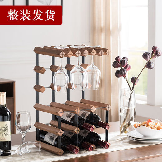 Cat Wine Rack Solid Wood Wine Glass Rack Ornament Wine Red Wine Upside Down Light Luxury Household Red Wine Rack Storage Rack Goblet Rack 4X5 Grid 235mm Depth (Sapele Wood)