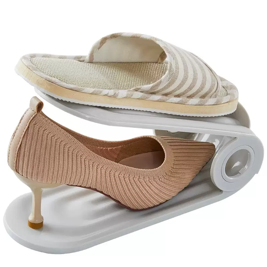 Yusenyi space-saving compartment storage artifact shoe box holder shoe cabinet partition box shoe folding double-layer shoe shoe rack layered shoes orange 12-pack orange 12-pack