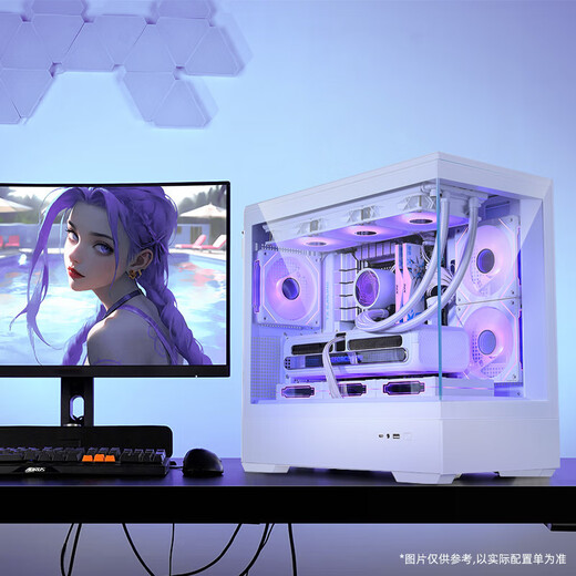 E-sports rebel RTX5080 host Core Ultra 7 265KF/RTX5070Ti/5090D E-sports game fever live broadcast design AI drawing desktop computer host U7 265KF+RTX5090D V2丨Three sets