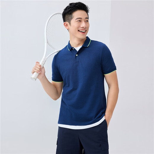 Giordano Polo shirt men's honeycomb mesh pique cloth men's lapel top polo shirt men's short sleeve 01011425