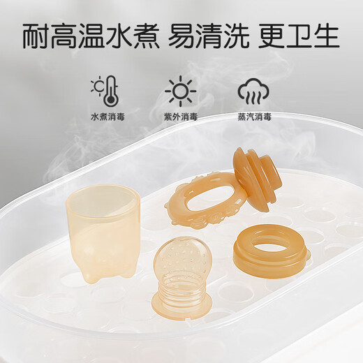 Sentaole chewable baby food supplement fruit and vegetable bite bag pacifier baby bite play molar stick teether full silicone_eat fruits and vegetables can grind teeth_bite c 3 pack