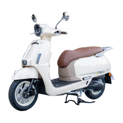 Flying Eagle F150 pedal retro fuel motorcycle, fuel-saving commuting, smart and cost-effective, ivory white standard version 26 models