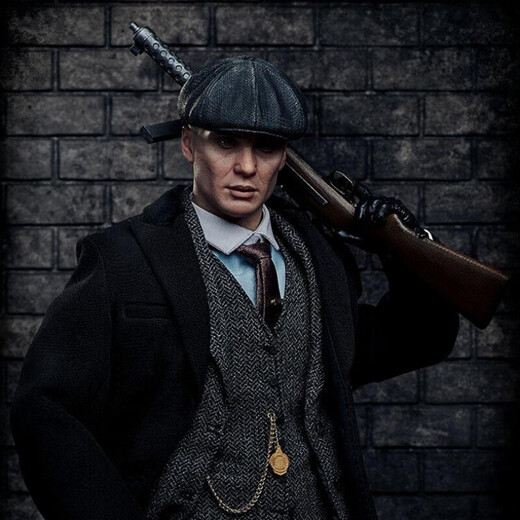 Beimuge bloody gangster wool octagonal hat men's razor party British beret retro literary newsboy hat fashion painter hat classic black 56-58cm