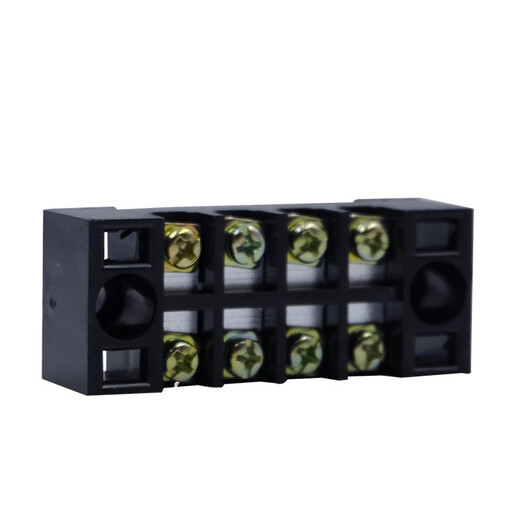 Bloc de borne LBAJI TB-15 Type à bornes fixe 15A Boîte de câblage en cuivre TB-1504L 15A 4 positions