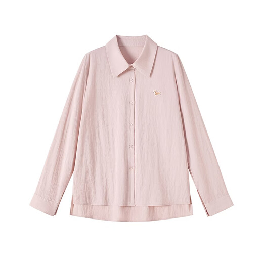 She Pool Lapel Embroidered Sweet Style Shirt Women's 2026 Spring New Style Right Shoulder Loose Long Sleeve Casual Shirt