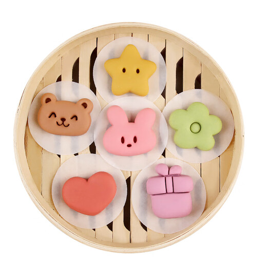 Qiao Bo Lai Cartoon Bear Rabbit One-Bread Steamed Bread Mold Animal Pattern Noodles Pasta Pastry Baby Non-staple Food Baking Heart Spring Style 3-piece Set