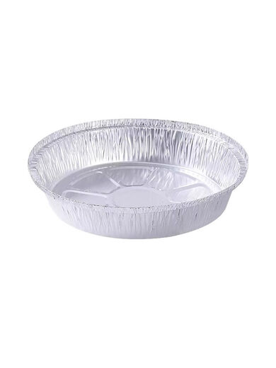 Air fryer special paper tin foil tray barbecue box baking tin foil bowl household tin foil box food grade paper bowl round 6 inches 10 pieces