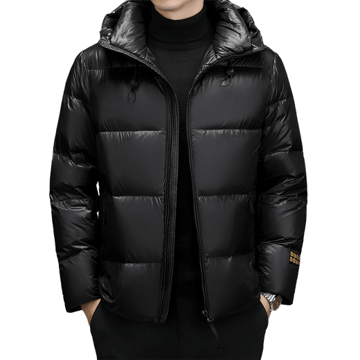 利郎（LILANZ）轻时尚男装羽绒服短款冬季新款加厚保暖中青年男士连帽时尚休 M (170)