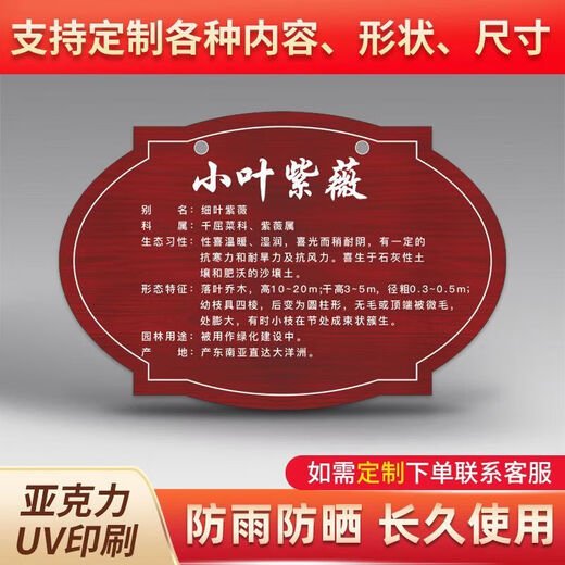 Вывеска о дереве, Знакомство с растениями, Табличка с именем дерева по индивидуальному заказу, Знак посадки деревьев, Знак ознакомления с деревьями, акрил SP-37 30х20см