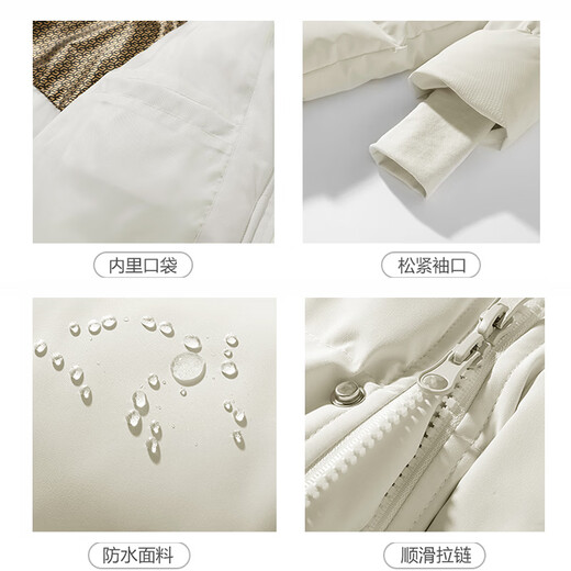 Pull back cotton coat men's winter thickened mid-length coat men's hooded warm cotton jacket cold-proof cotton coat black L