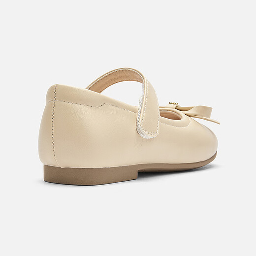 BALABALA balaOne BALABALA children's princess shoes for girls 2025 new spring and autumn sweet princess soft-soled shoes off-white 10301 23 (foot length 13.8-14.2/inner length 15.2)